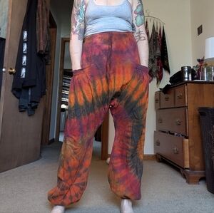Tie-Dye Harem Pants